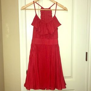🔥SALE🔥 Red Pleated Dress